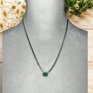 GUILIANA New York Fine Silver Plated tenia necklace